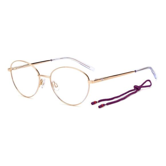 M Missoni MMMI0024L Eyeglasses Gold Metal Frame Women Purple Frames